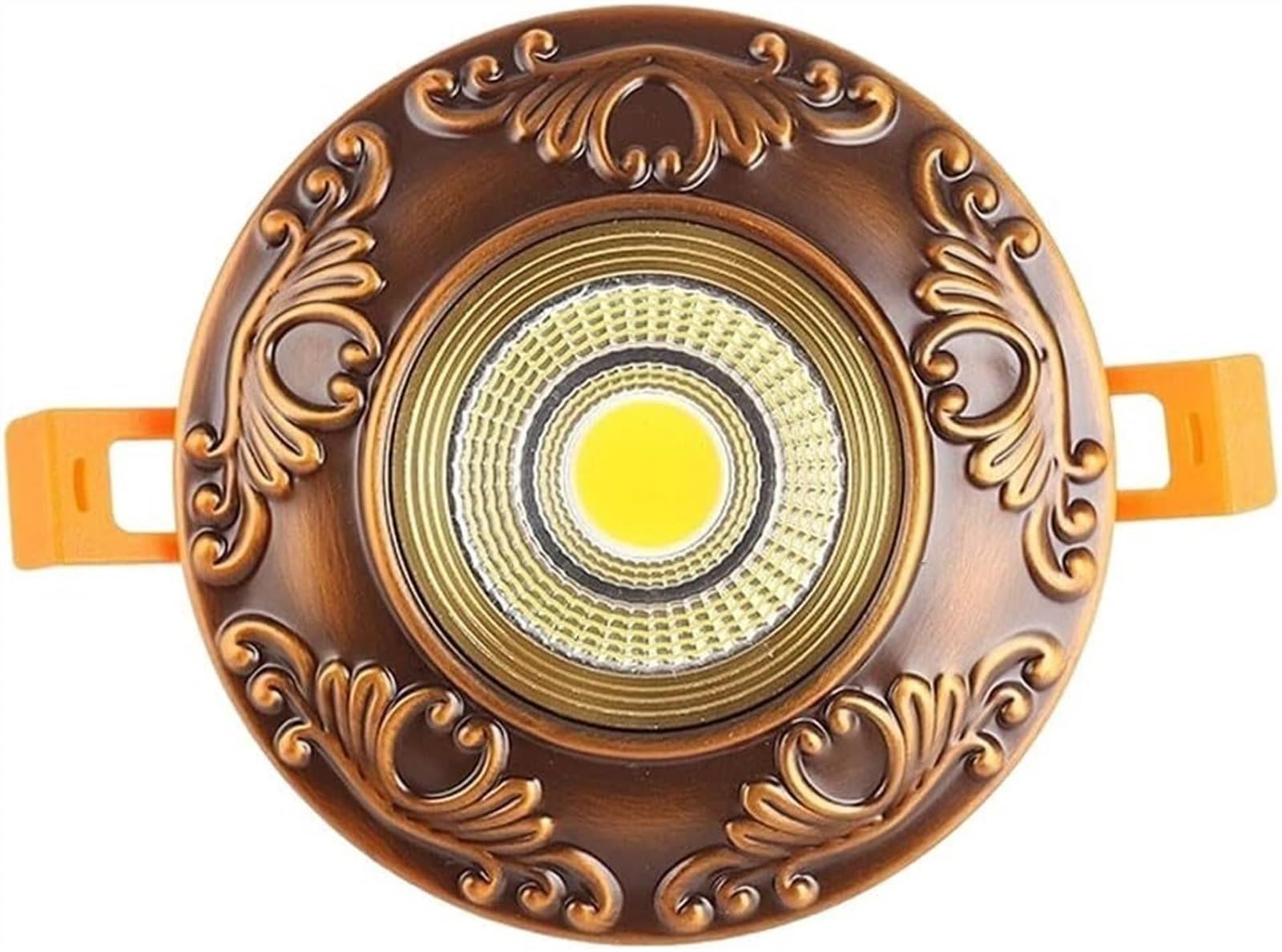 Spot encastré tricolore d'exception 5W COB au design vintage européen robuste