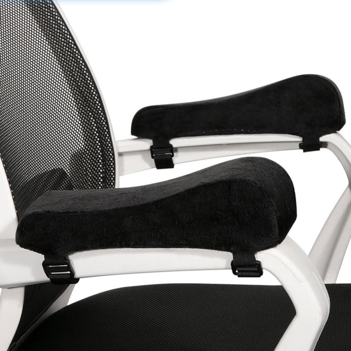 2pcs Memory Foam Chair Armrest Pads with Universal Fit for Office Home