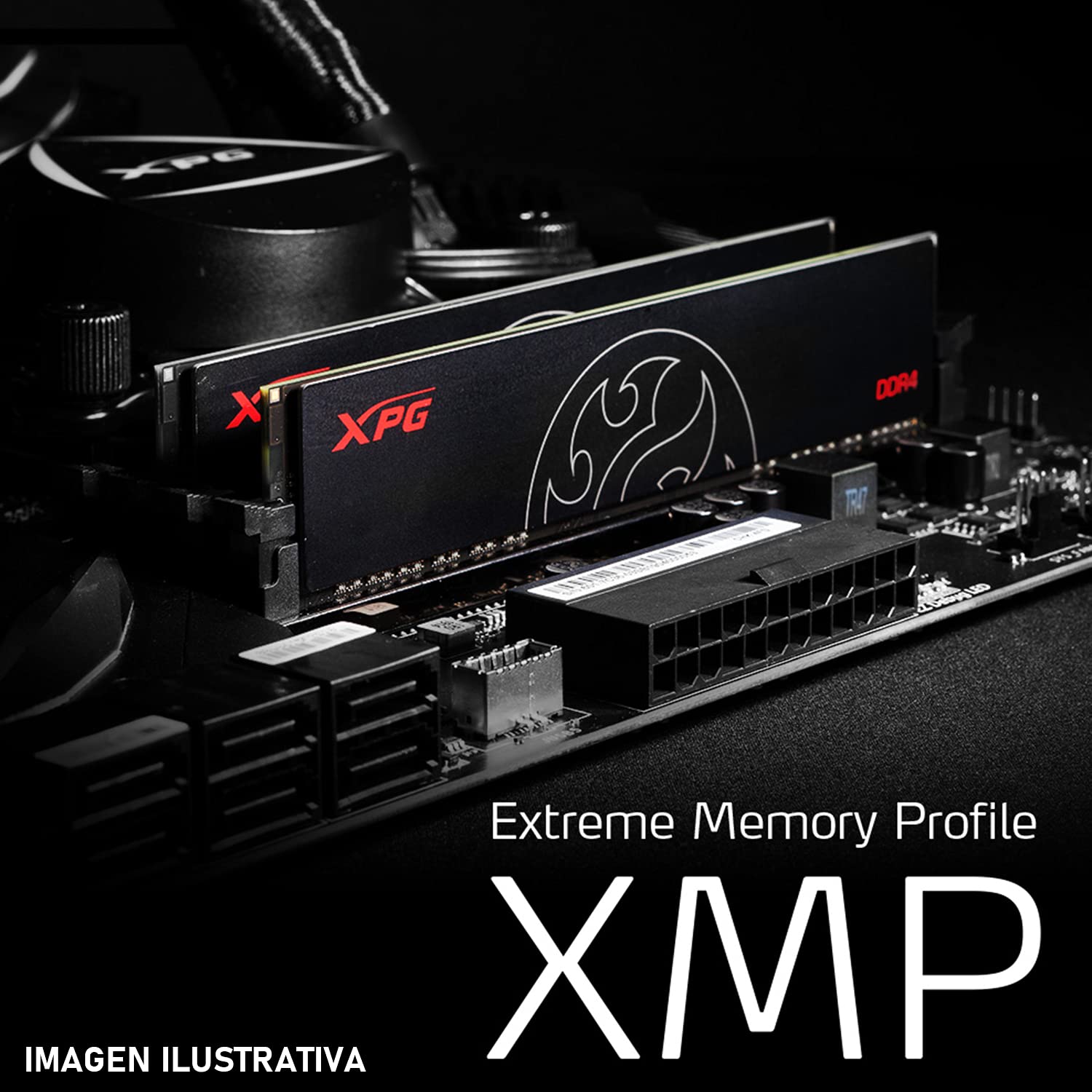 Memória A-Data XPG HUNTER 8GB DDR4 3000MHZ CL16 DIMM PRETA
