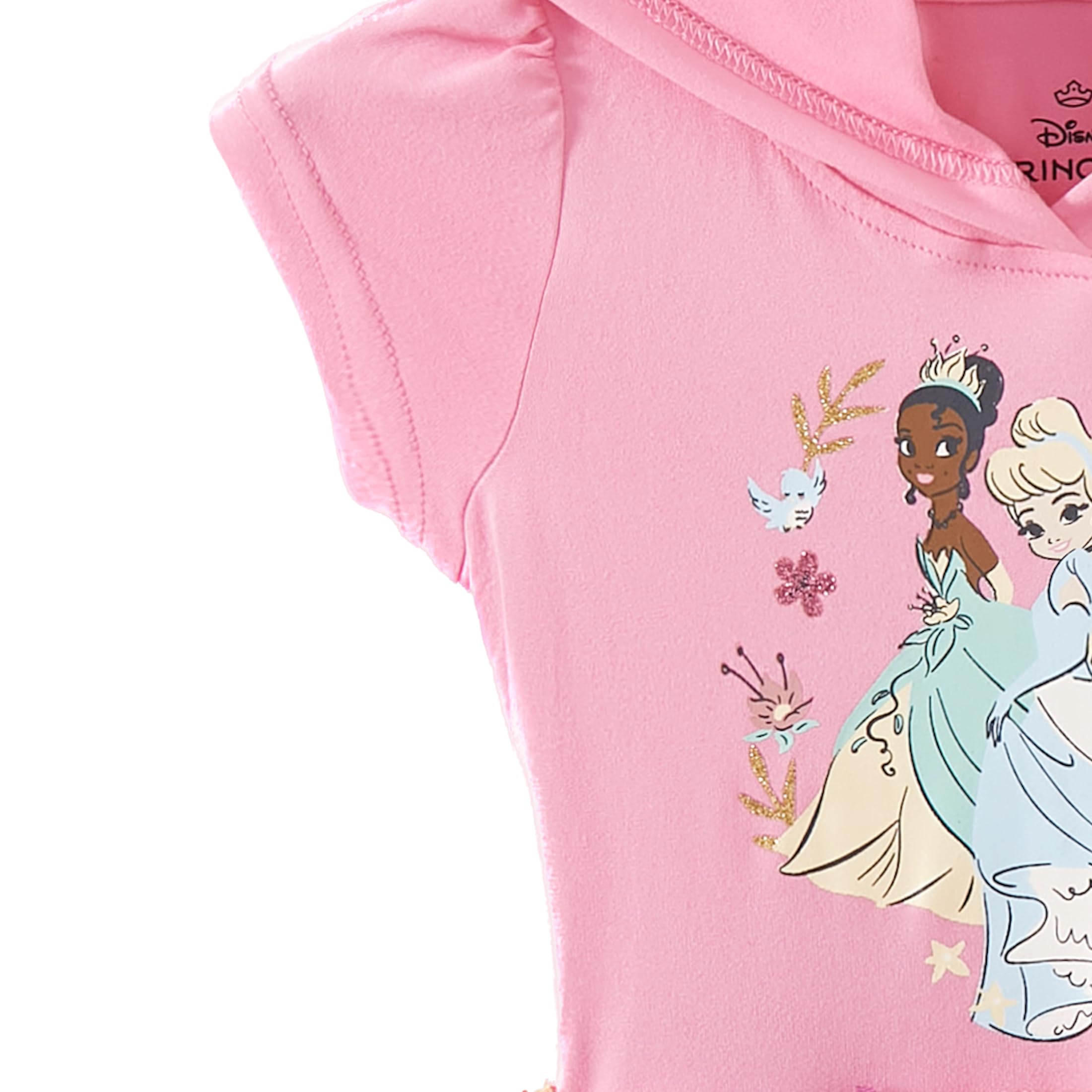 Disney Prinzessin Tiana, Belle Cinderella Mädchen Cosplay Kapuzen-Tüllkleid für Kleinkinder und große Kinder