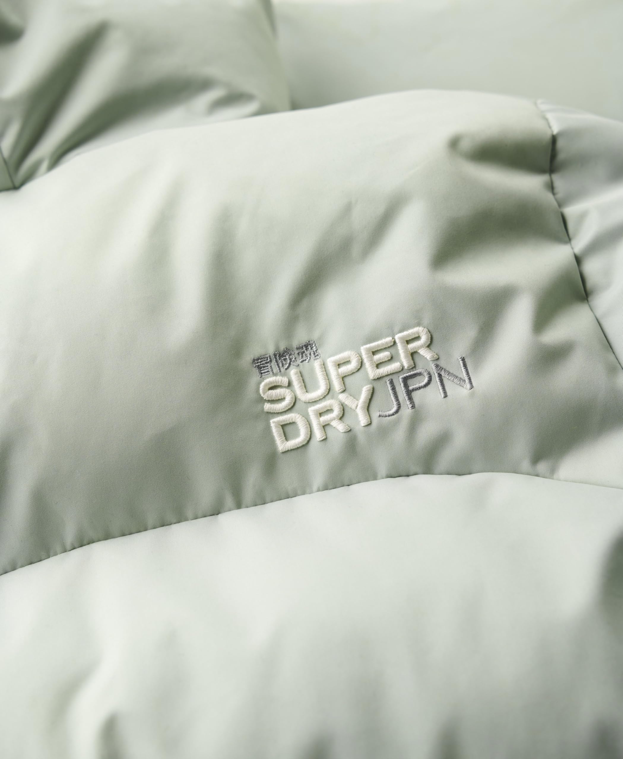 Superdry Abrigo largo acolchado de microfibra para mujer