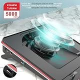 IETS - GT500 - Turboventilateur de Refroidissement Puissant et Rapide avec Vitesse Variable (4200 TR/Min), Mousse d'étanchéité, Filtre à poussière, pour Ordinateur Portable de 13 à 17,3" - 2