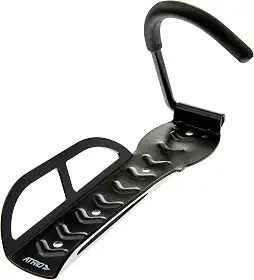 Suporte de Parede Atrio para Bicicleta até 20Kg com Gancho Acolchoado Material em Aço e Borracha Preto - BI054