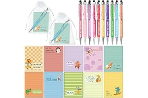 60 Funny Notepads and Pens Gift Set - Gag Gifts for Women...