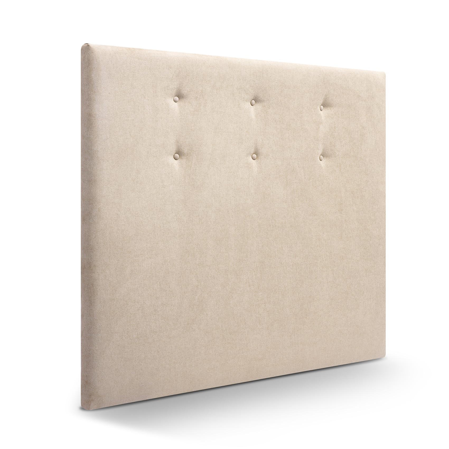 SUENOSZZZ-ESPECIALISTAS DEL DESCANSO Cabecero de Cama Bruselas tapizado en Tela para Camas de 180 (190 x 120 cm) Tela Beige