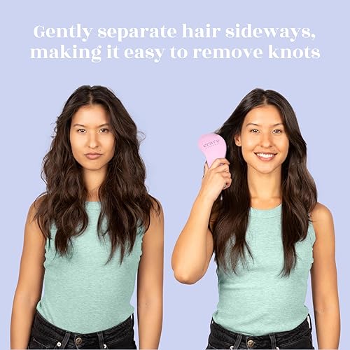 Miniatura 2 de Crave Naturals - Cepillo desenredante Glide Thru para cabello húmedo, seco, rizado o liso, suave con los enredos, tamaño grande, todo tipo de