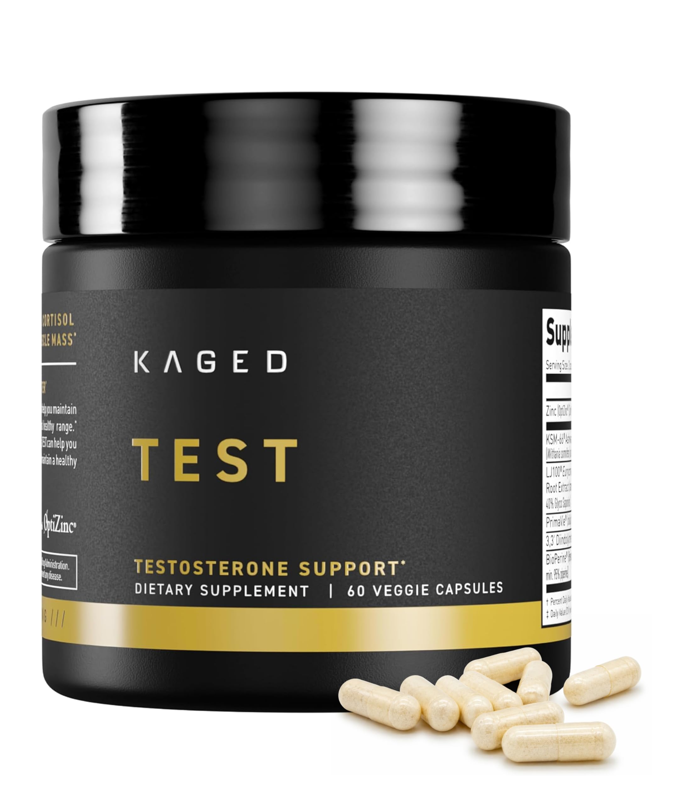 Amazon.com: Kaged Test Capsules | Unflavored | Testosterone
