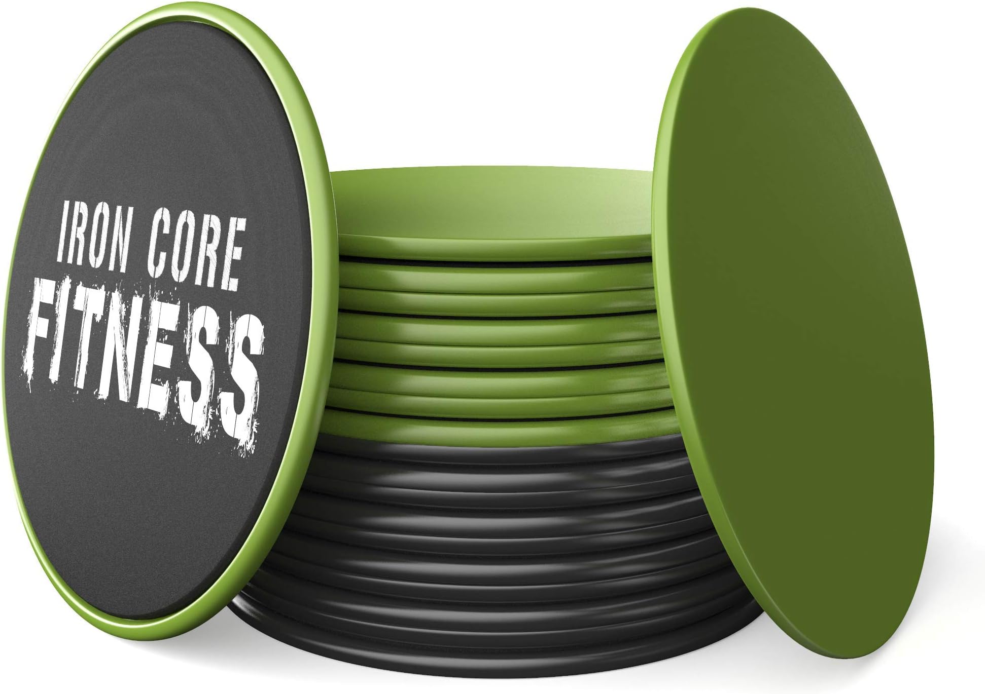 Multi Pack of Core Sliders. Sliders Fitness 10 Pack Includes 5 Black and 5 Green Sets. for Group Fitness or at Home Workouts. Personal Trainers Favourite. Fitness Discs Sliders Bulk