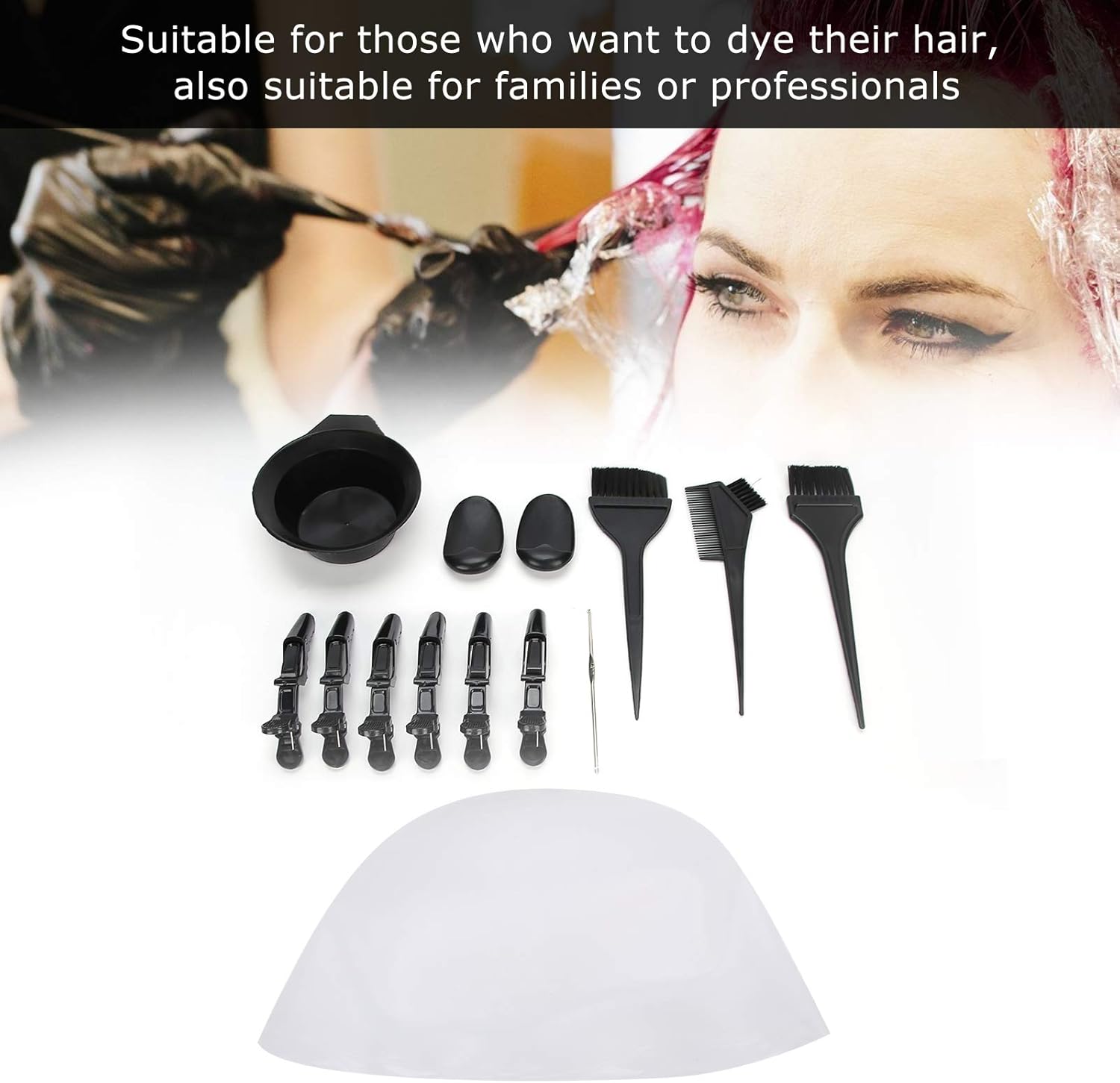 Hair Dye Kit, Hair Dye Brush and Bowl Set Hair Dying Coloring Applicator Hair Dye Coloring Kit Highlights DIY Salon Hair Coloring Bleaching Tools Hair Deying Comb Brushes Bowls for Hair Dryers : Beauty & Personal Care