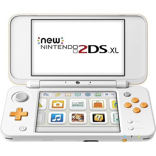 Nintendo 2DS XL Game Console - White + Orange - Nintendo 2DS