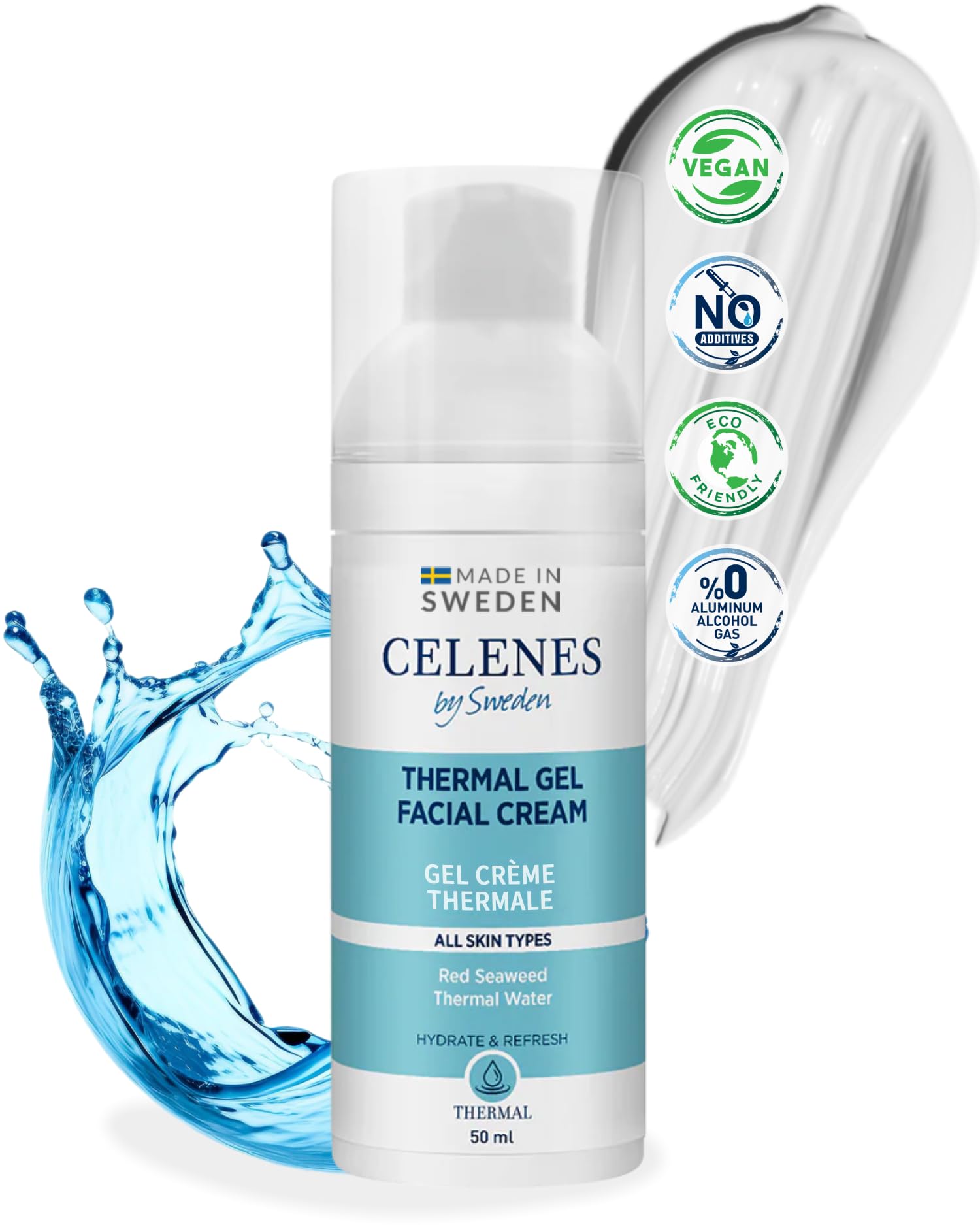 Celenes by Sweden Thermal Gel Face Cream 50ml - Hydrating