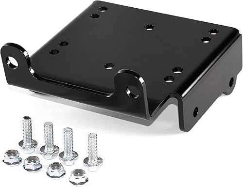 Miniatura 2 de Krator Soporte de montaje de cabrestante ATV resistente compatible con Suzuki King Quad 450 500 700 750 2005-2022, acero con recubrimiento en polvo,