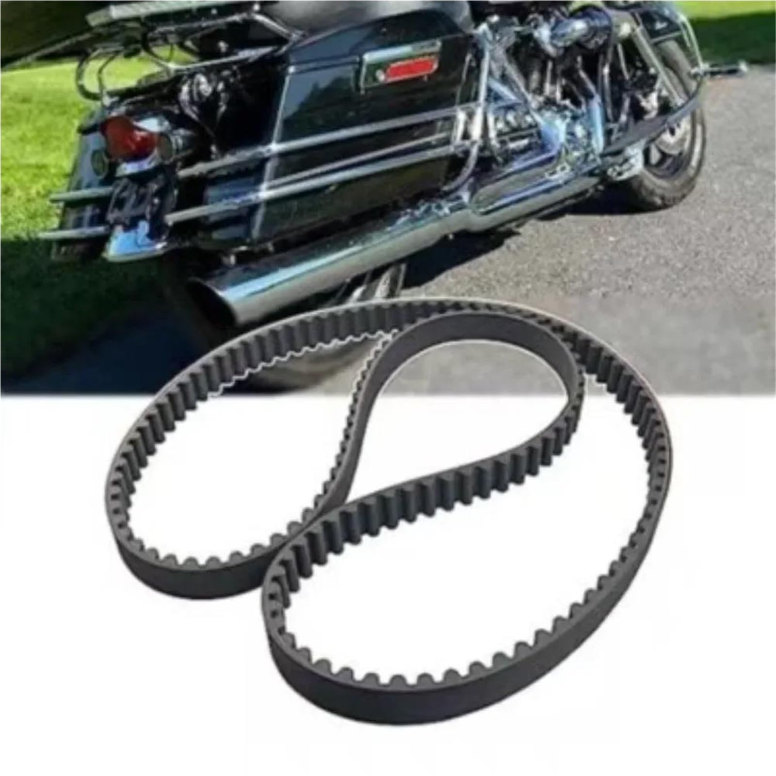 Cinghia Trasmissione Posteriore Moto 1204-0060 / 136T 1 Pollice Per Harley Per Davidson 883 Custom EFI XLC 2007 2008 2009