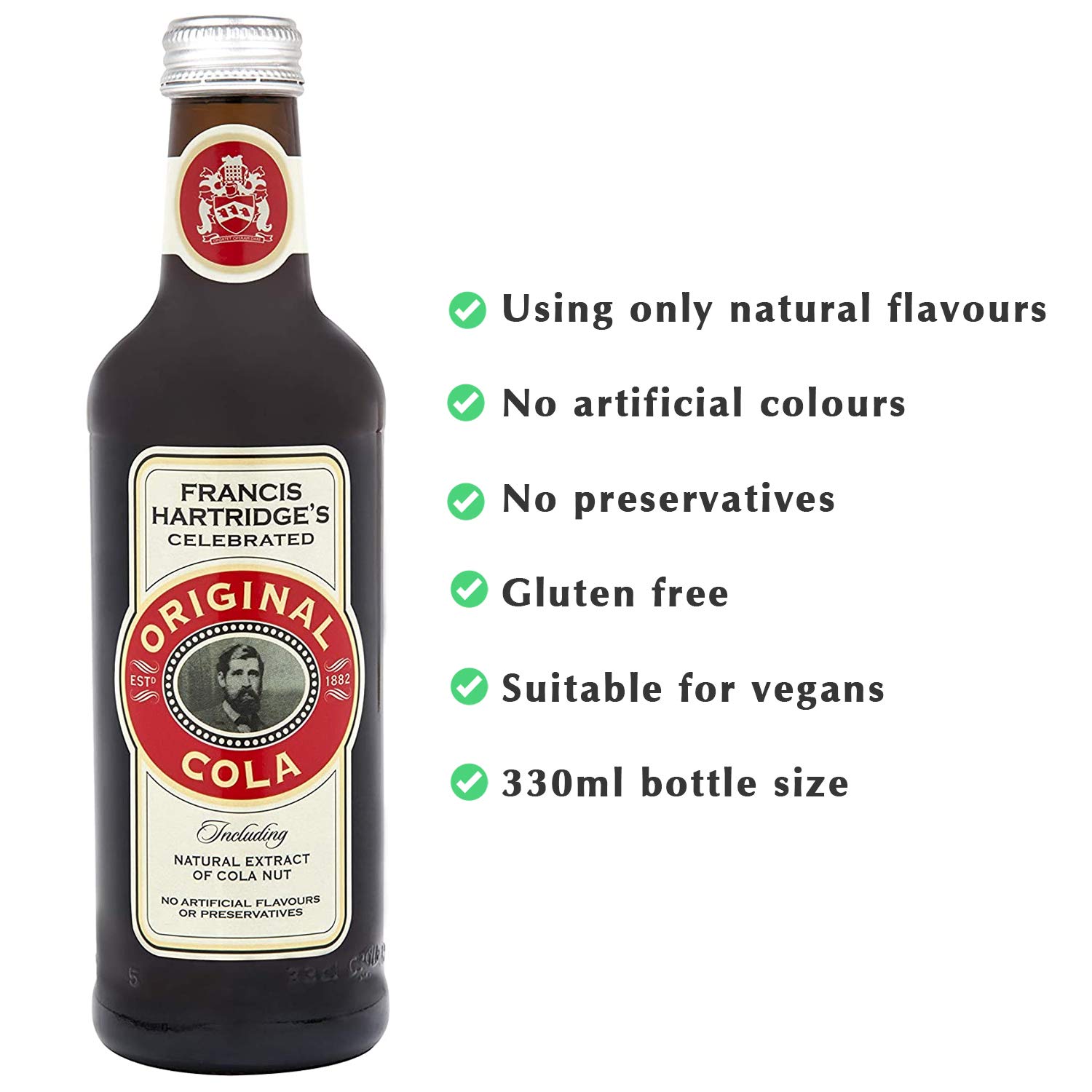 Hartridges Traditional Classic Cola Soft Drink Pack Of 12x 330ml