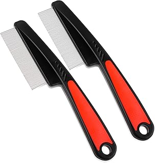 2 pentes de dentes finos de aço inoxidável para caspa, dentes largos, de alta resistência, pentes profissionais para o cuidado do cabelo, ferramenta multifuncional para o cuidado