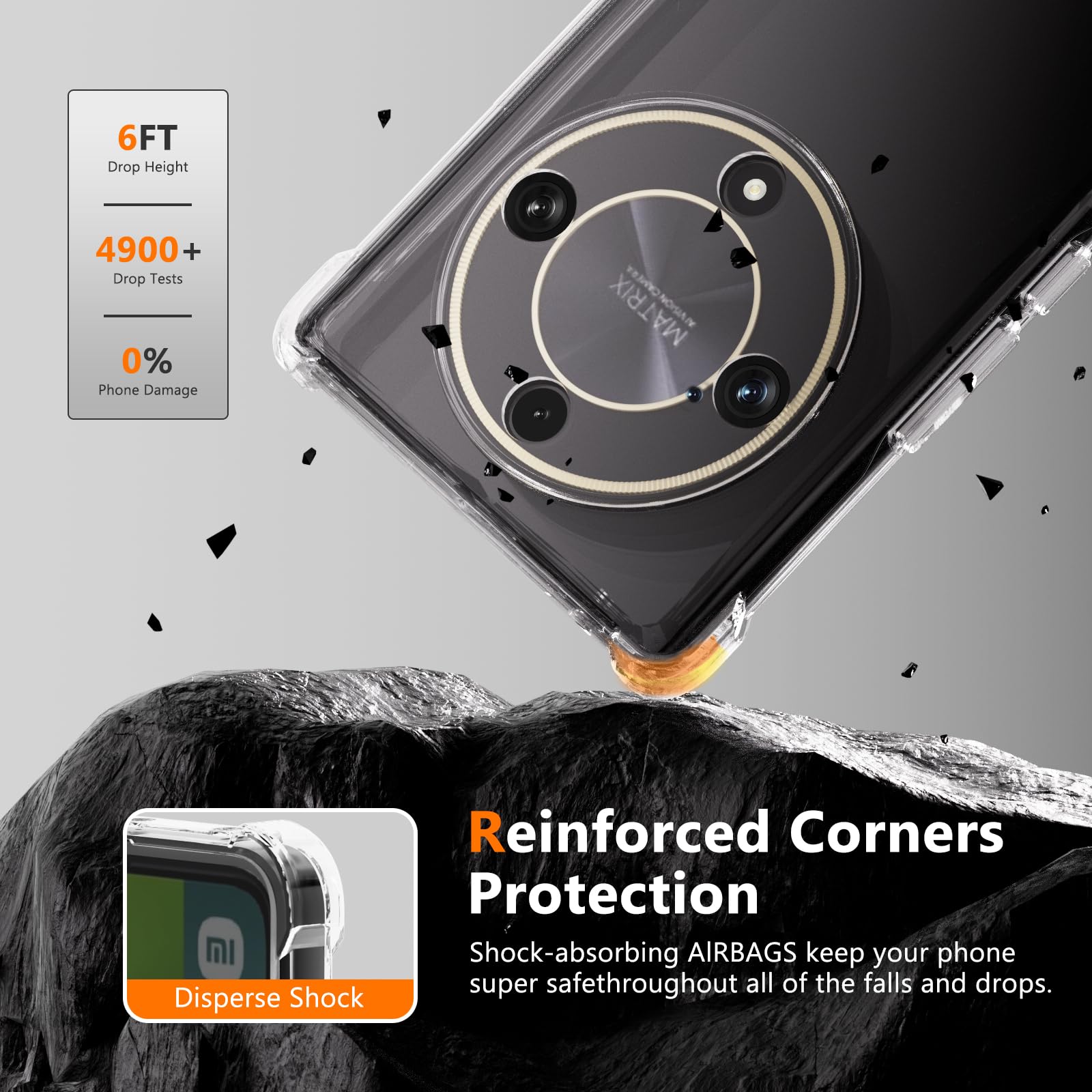 Custodia Con Cordino Per Honor Magic 6 Lite: Morbida TPU Trasparente, Verde, Antismarrimento