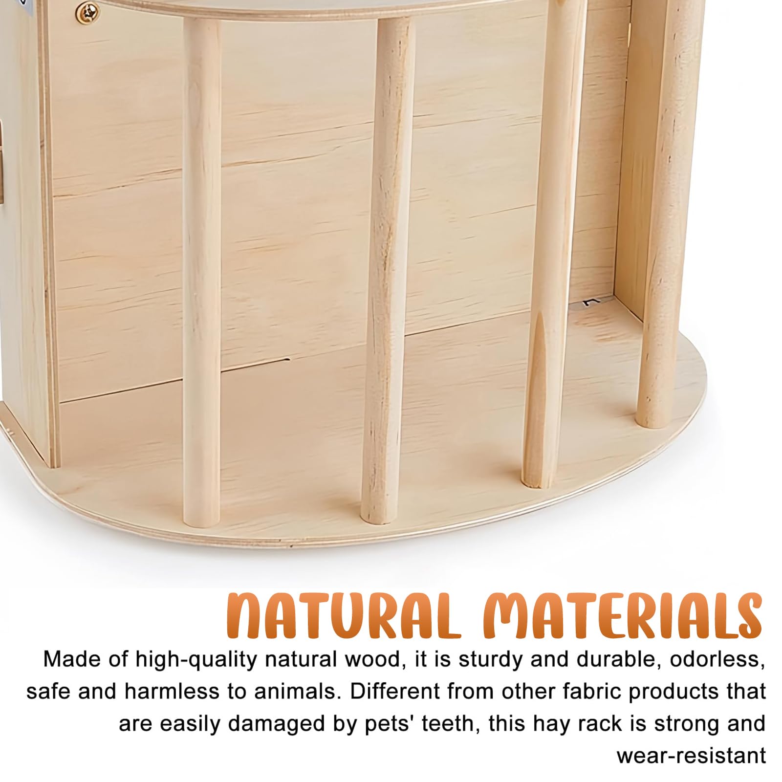 2 Pièce Râtelier À Foin, Râtelier À Foin en Bois, Mangeoire À Foin en Bois, Support Robuste, 25 * 13 * 18,8 Cm, Distributeur De Foin pour Cochons pour Lapins, Cochons d'Inde, Hamsters, Petits Animaux