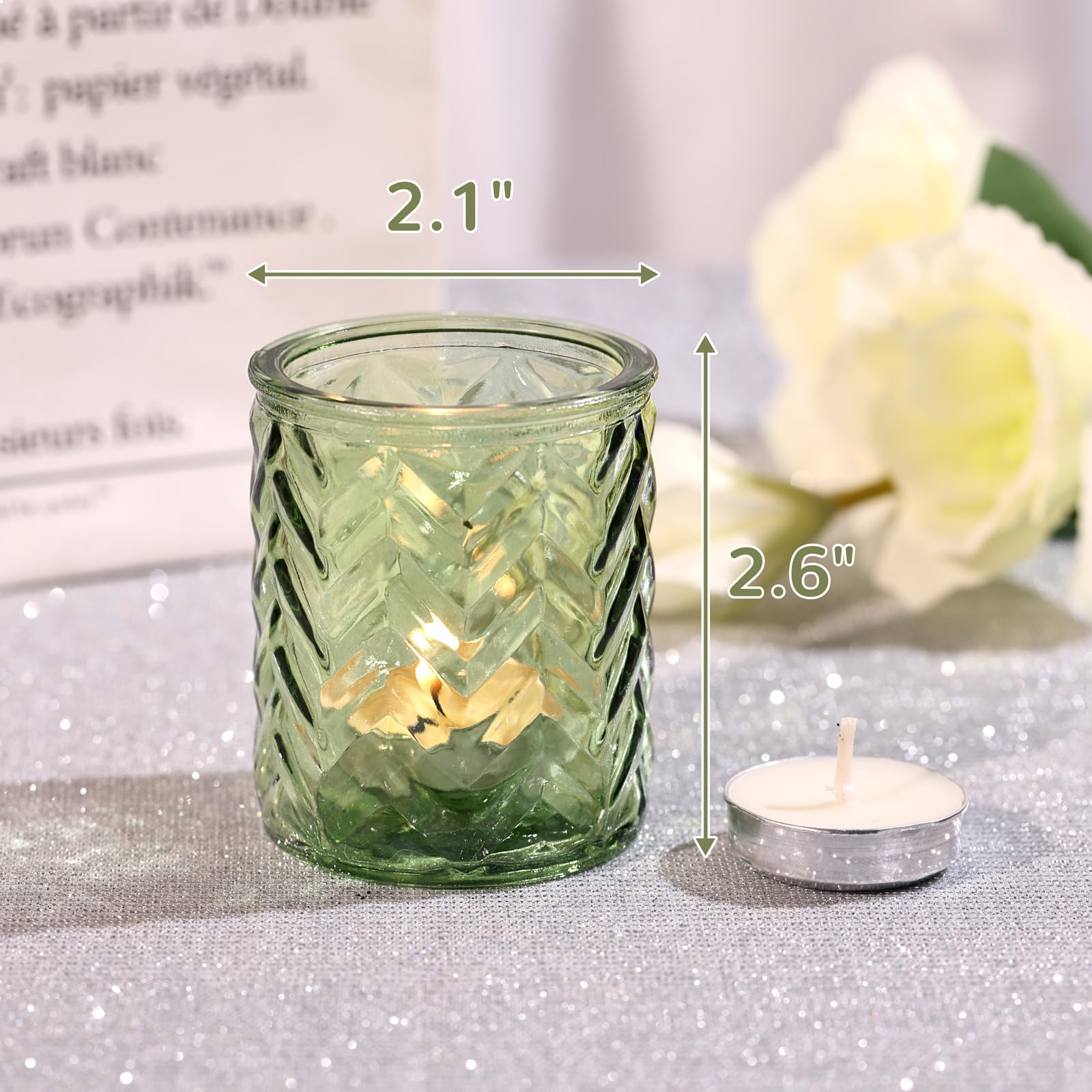 HOLIDYOYO 1pièce Bougeoir Verre Vintage Décoratif Pour Ambiance