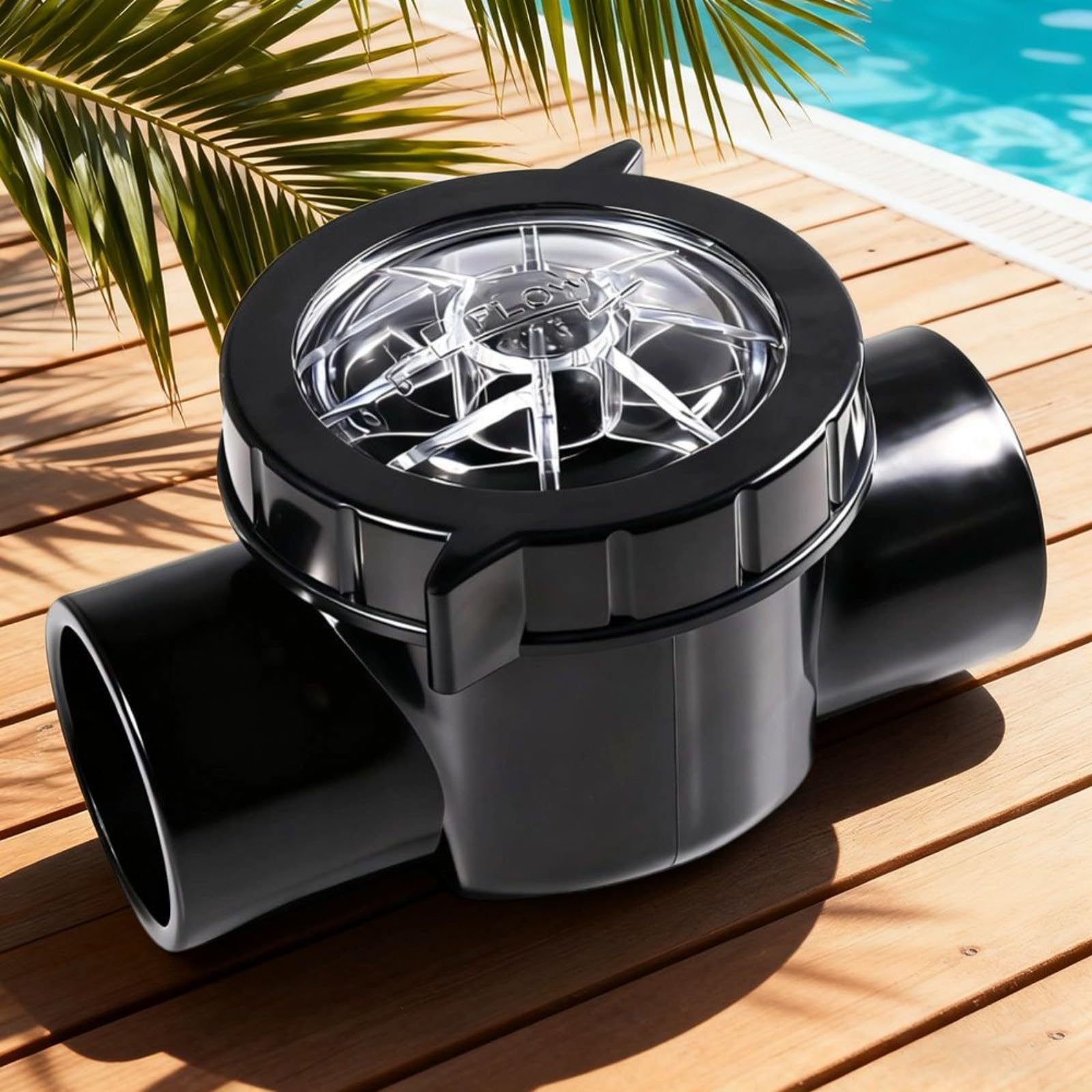 1 Pack Clapet Anti-retour de rechange pour Jandy 2" à 2-1/2" ABS Pool Distribution Valve avec étanchéité efficace pour piscine et spa Contrôle du débit d'eau Noir