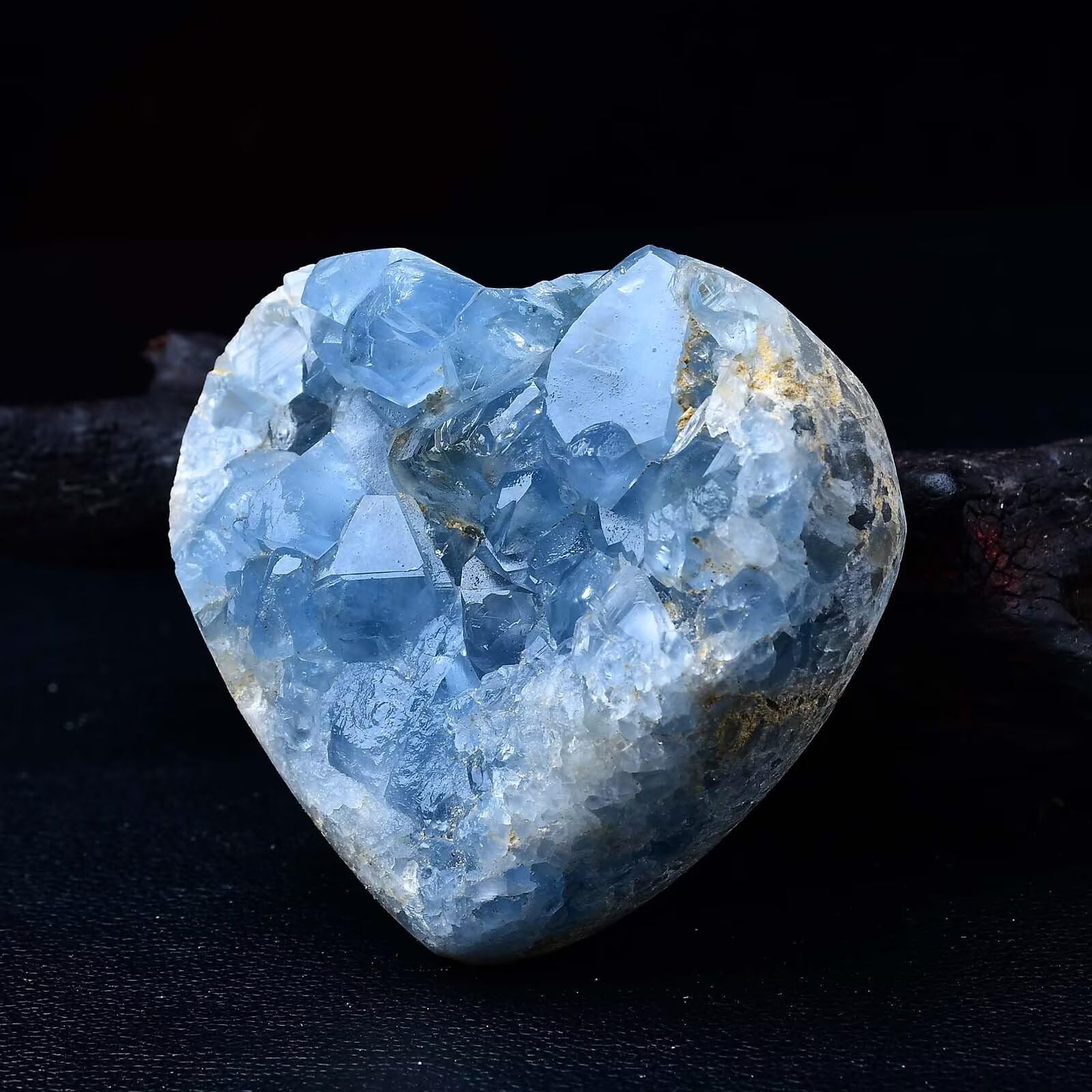 Amazon.co.jp: FZBHRO 特大ブルーセレスタイト ジオード ハート