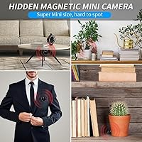 Vista 2 de Inateck Cámara oculta - Cámara espía - Micro cámara - Mini cámara - Nanny Cam - Cámaras pequeñas para espiar - Cámara interior y exterior con visión