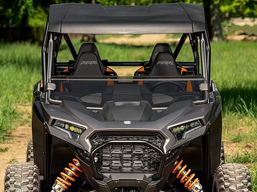 Miniatura 6 de SuperATV Medio parabrisas resistente a los arañazos para Polaris RZR XP 1000, 2024+ XP 4 1000, revestimiento duro óptico XR, policarbonato de 1/4 de