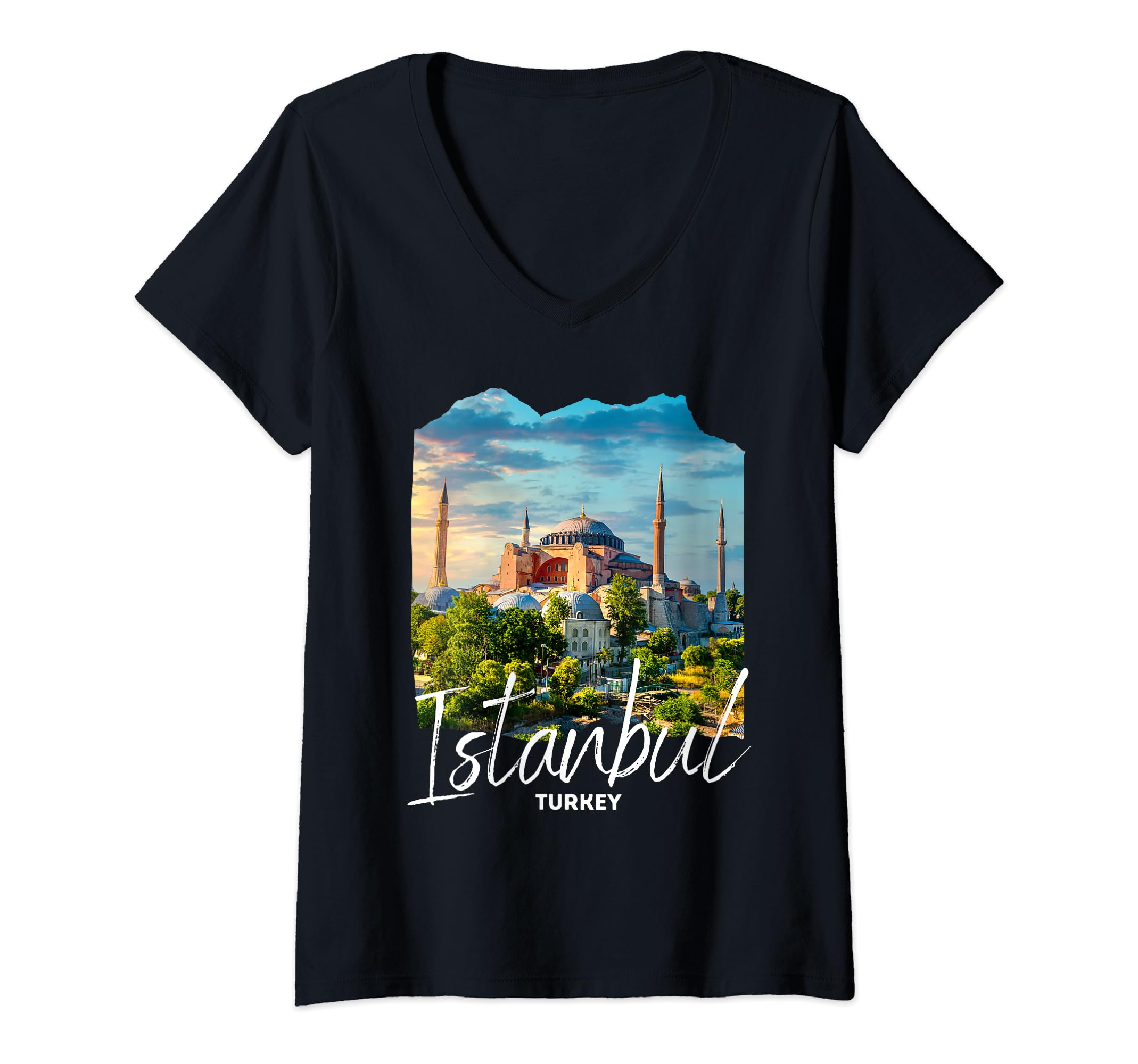 Istanbul Souvenir StoreWomens Istanbul Turkey Souvenir V-Neck T-Shirt