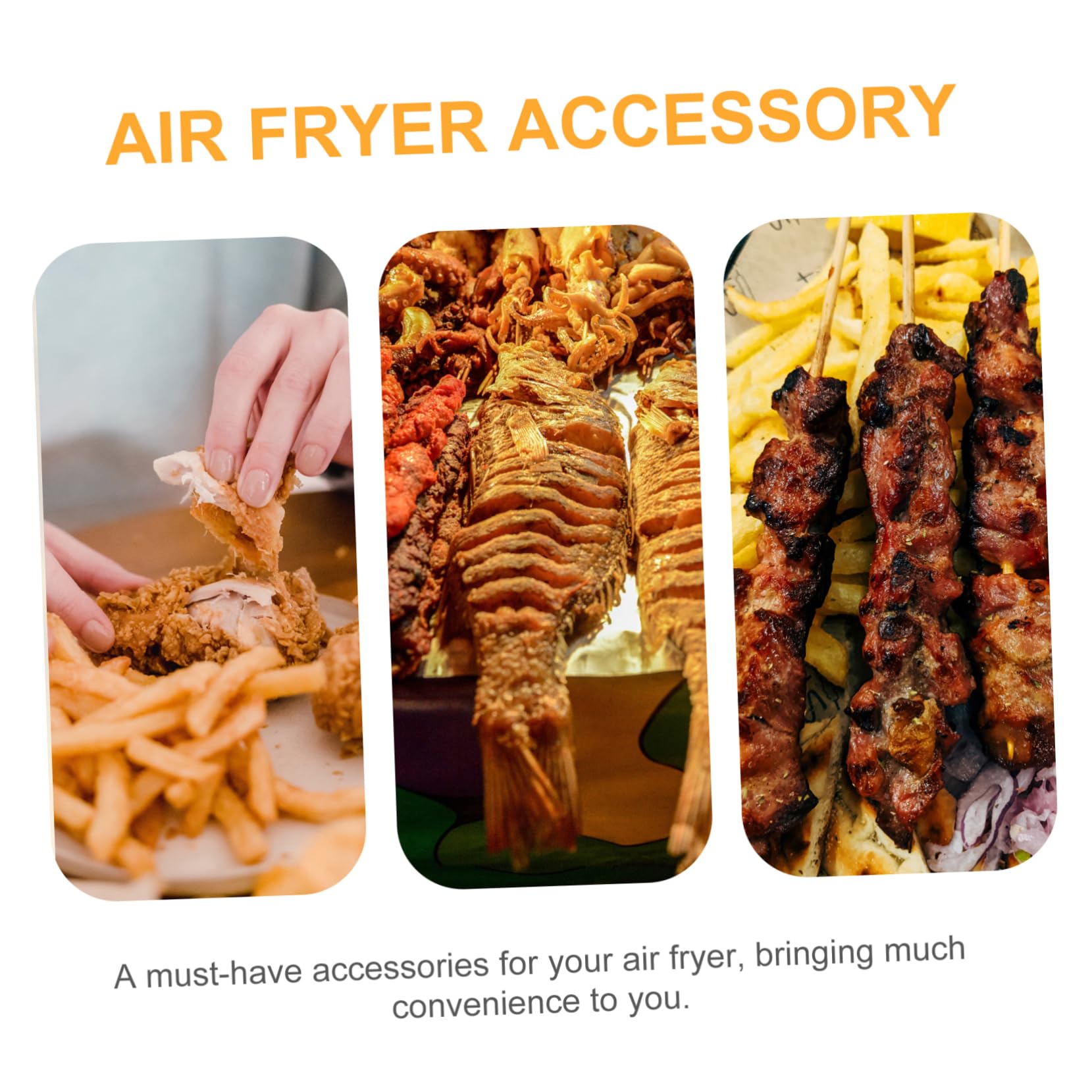 IMIKEYA 3 Pz rete grigliata forno elettrico griglie per friggitrice ad aria impilabili griglia di disidratazione del forno accessori per grigliate griglia in acciaio inox