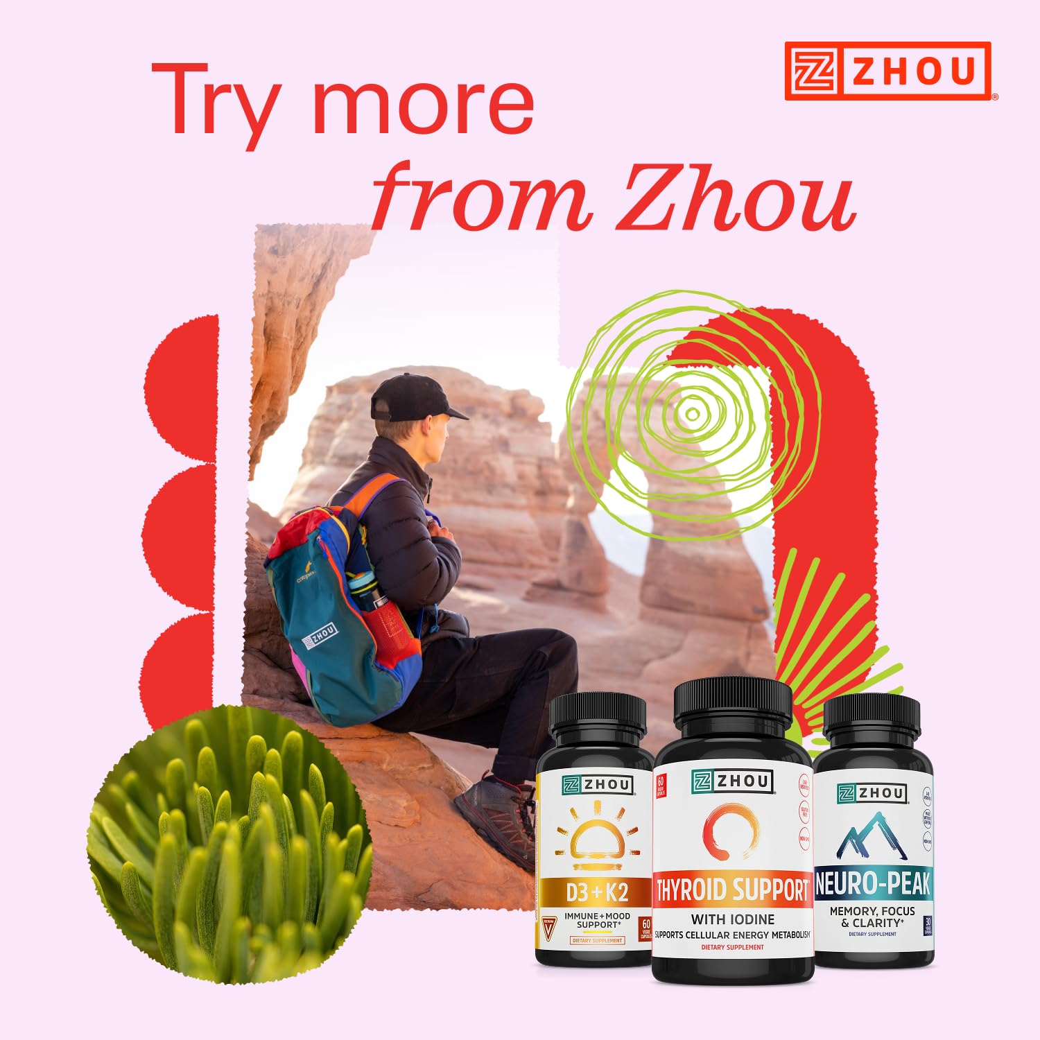 Zhou Thyroid Support Supplement - 60 Veggie Capsules (Pack of 1). — Amazon image 5