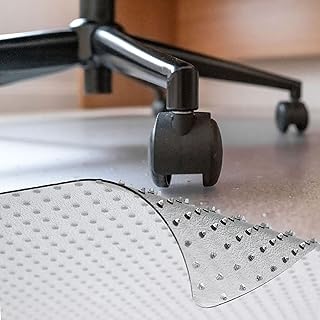Chair Mats PVC Floor Protectors Transparent Durable Low Pile Carpet/Hard Floors Non Slip Unrolled Home & Office Large (1, Low Pile Carpet Chair Mat (90cm x 120cm))