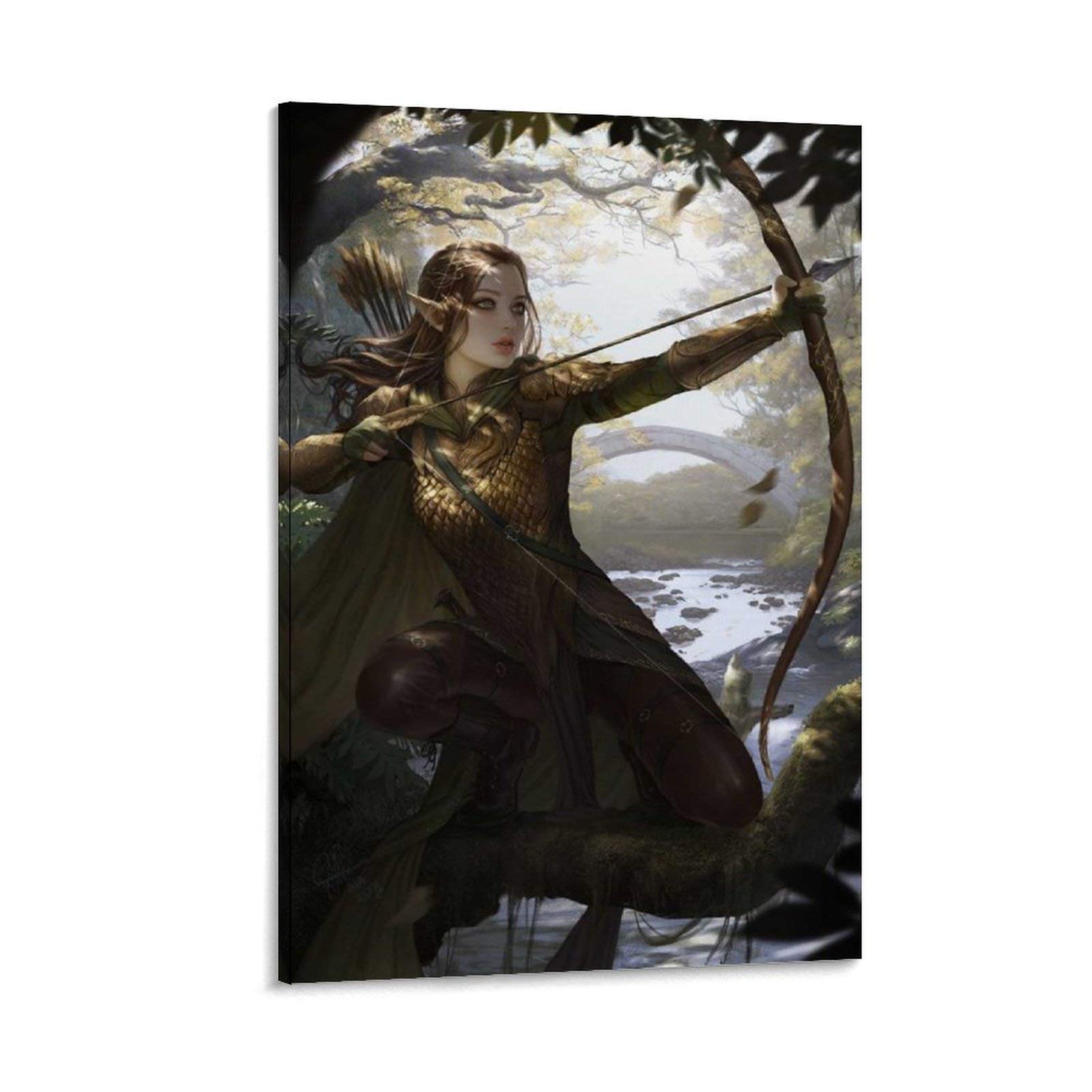 Fantasy Girl Elf Archer 3d Illustration Of A Female Elf Archer