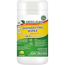 Herclean Wipes, Cleaning Wipes, Household Cleaning Wipes - Office Supplies, School Supplies, Travel Essentials, Home Essentials 85pcs/Canister/12 PER CASE