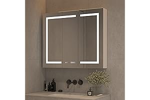 Best Welcrony LED Medicine Cabinet With Mirror
