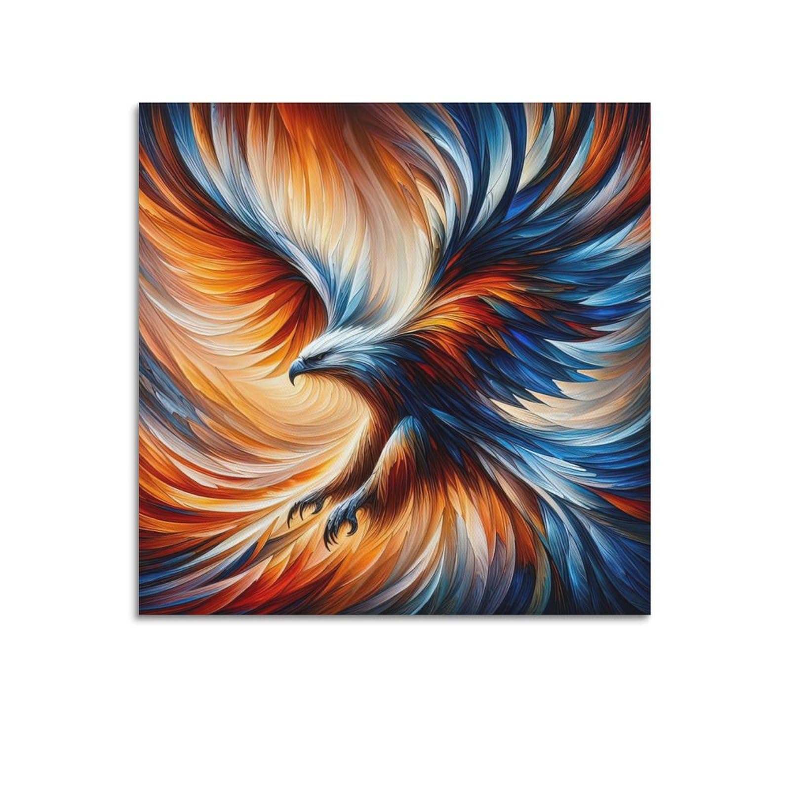 JTLFXY Animal Poster The Flying Eagle Poster Decorative Painting Canvas Wall Posters And Art Picture Print Modern Family Bedroom Decor Posters 12x12inch(30x30cm)