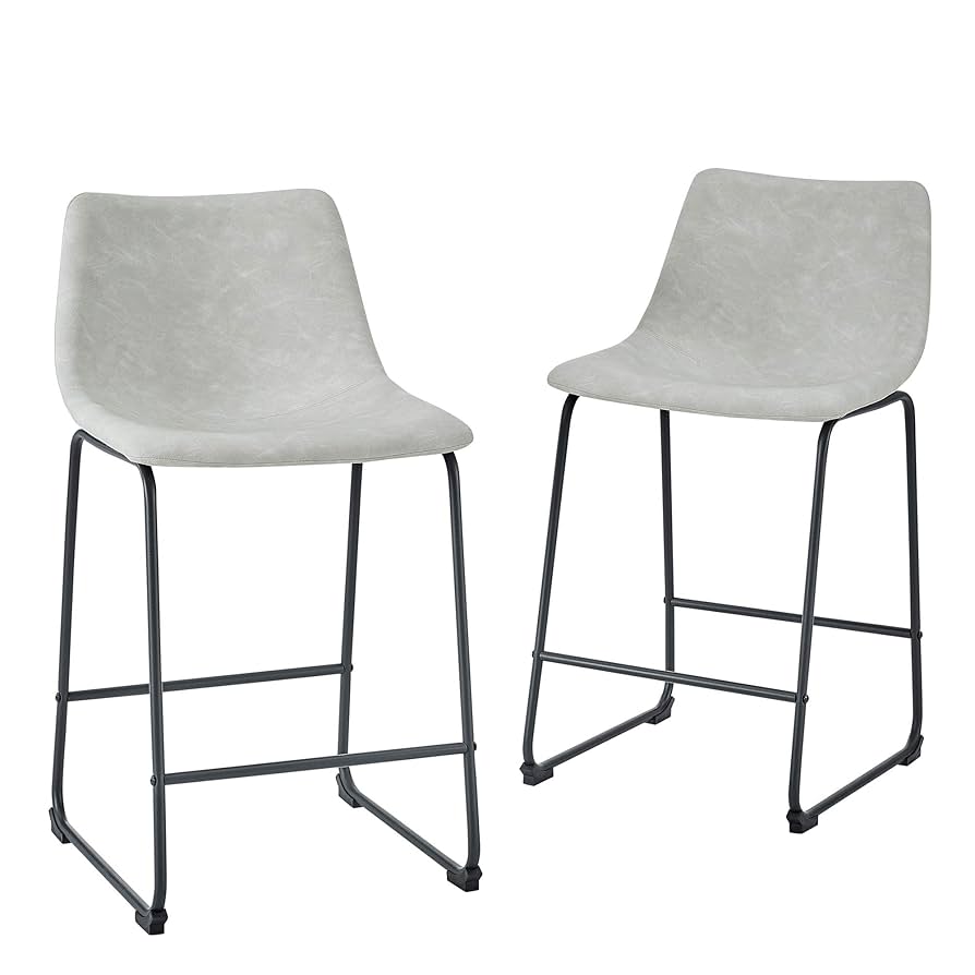 counter chair 2脚セット Amazon.com: WKWKER Set of 2 bar Stools with footrest 360
