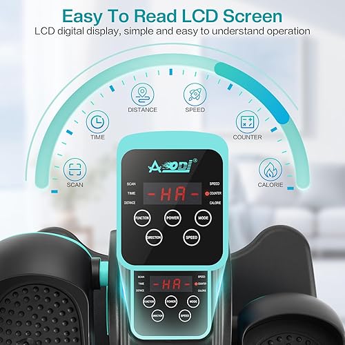 Miniatura 3 de Under Desk Elliptical Machine, Leg Exerciser for Seniors Adults, Adjustable Speeds Elliptical Trainer with Remote, Quiet & Portable Mini Seated