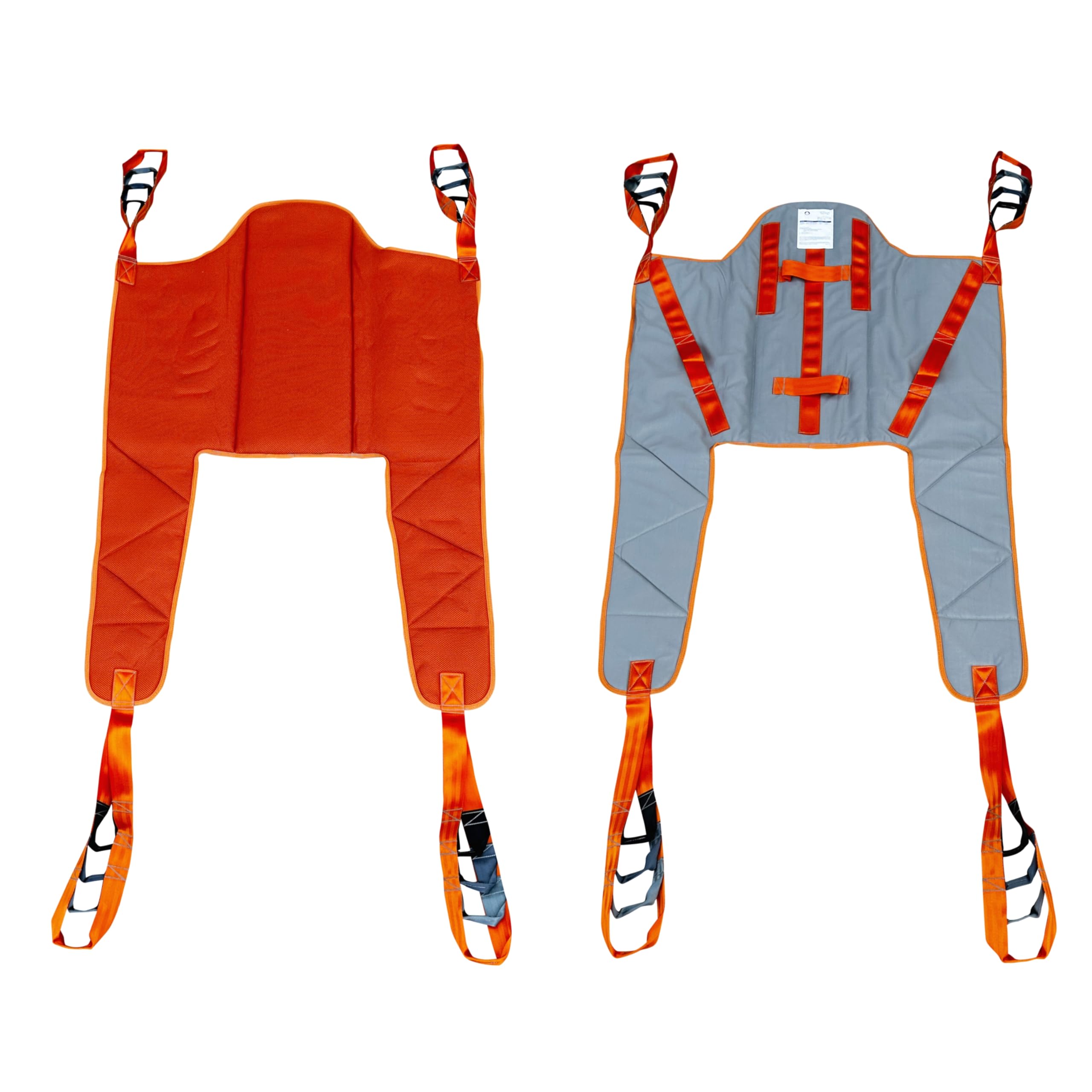 doudouX hoyer lift sling, patient lift sling, toilet/commode/shower sling for hoyer lift with solid high-back, head/neck/back support