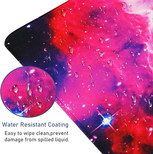 Vista 134 de Alfombrilla de mouse grande para juegos, 31.5 x 15.7 x 0.12 pulgadas, alfombrilla de mouse extendida, antideslizante, resistente a derrames