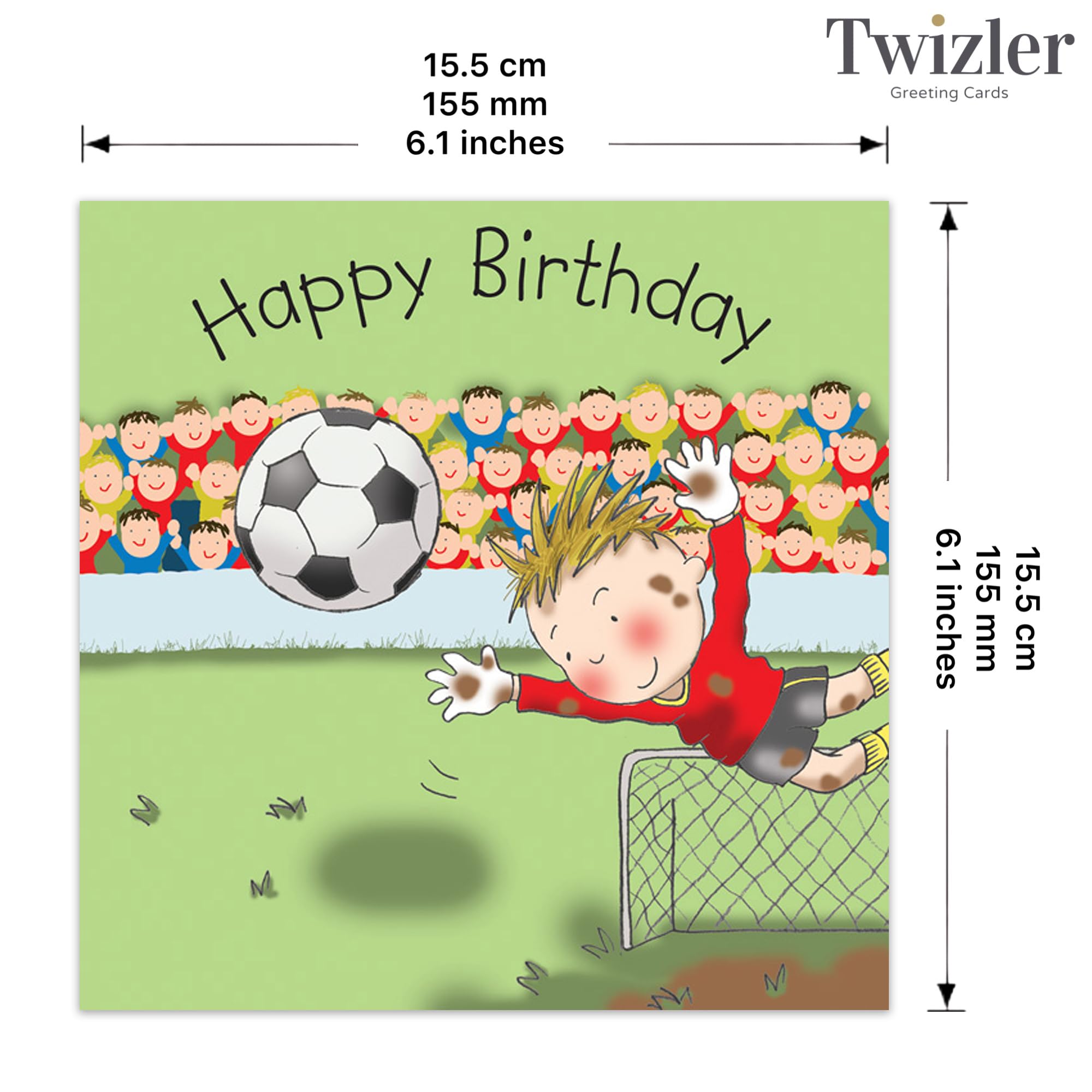 Biglietto di auguri di buon compleanno a tema calcio | PSD Gratis
