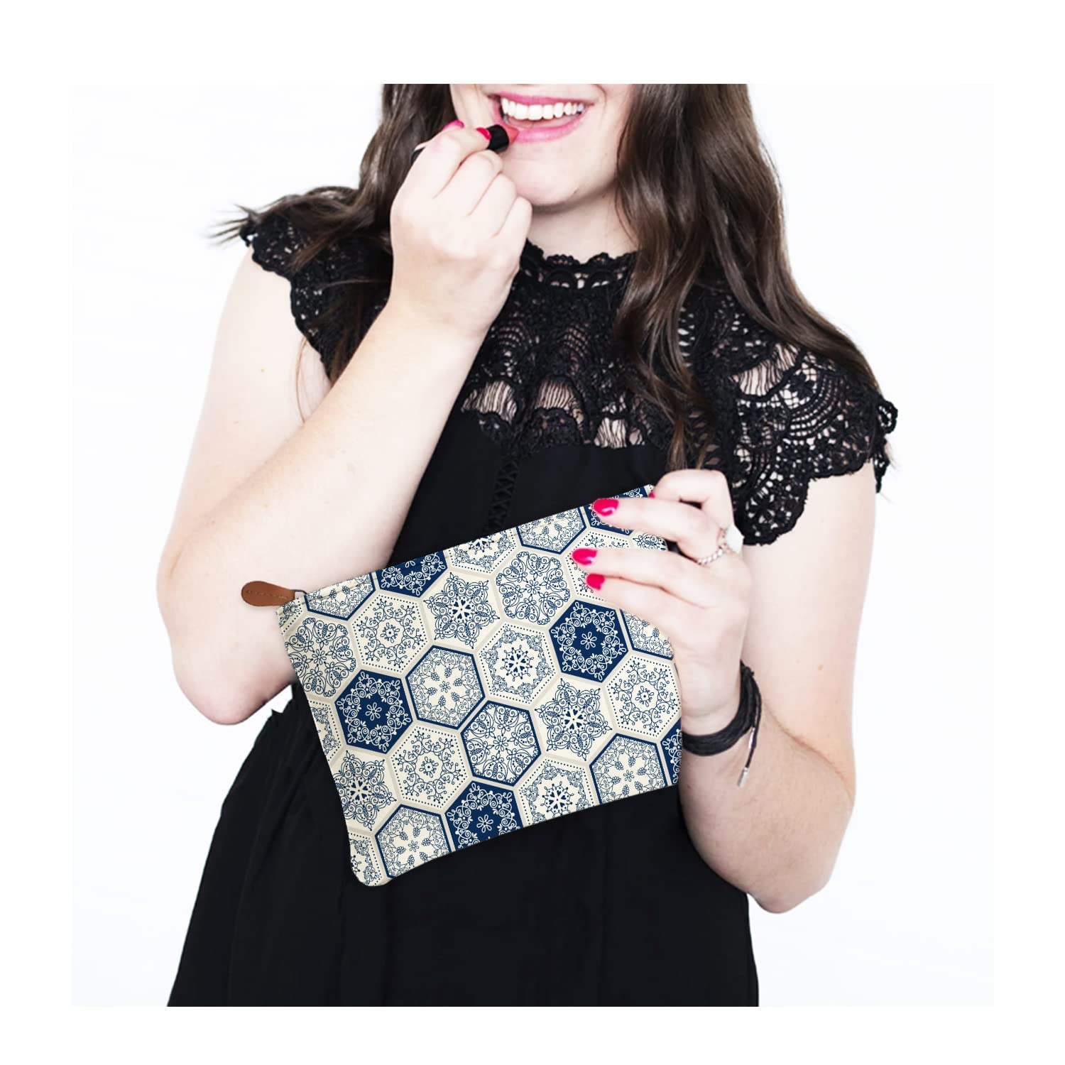 PAPER PLANE DESIGN Canvas Women Casual Wallet (Black) 1