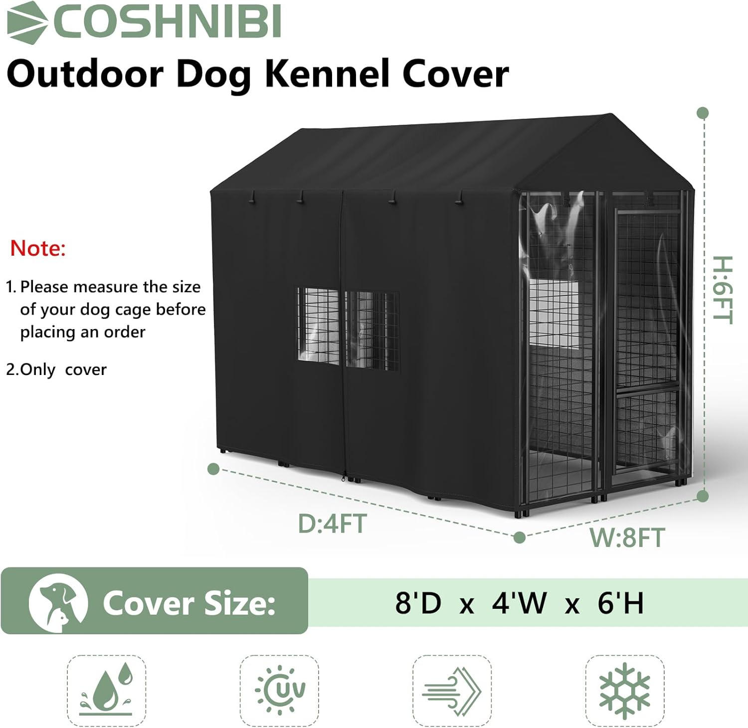 Shield Your Pet: Reviews of the COSHNIBI Heavy Duty Outdoor Dog Kennel Cover