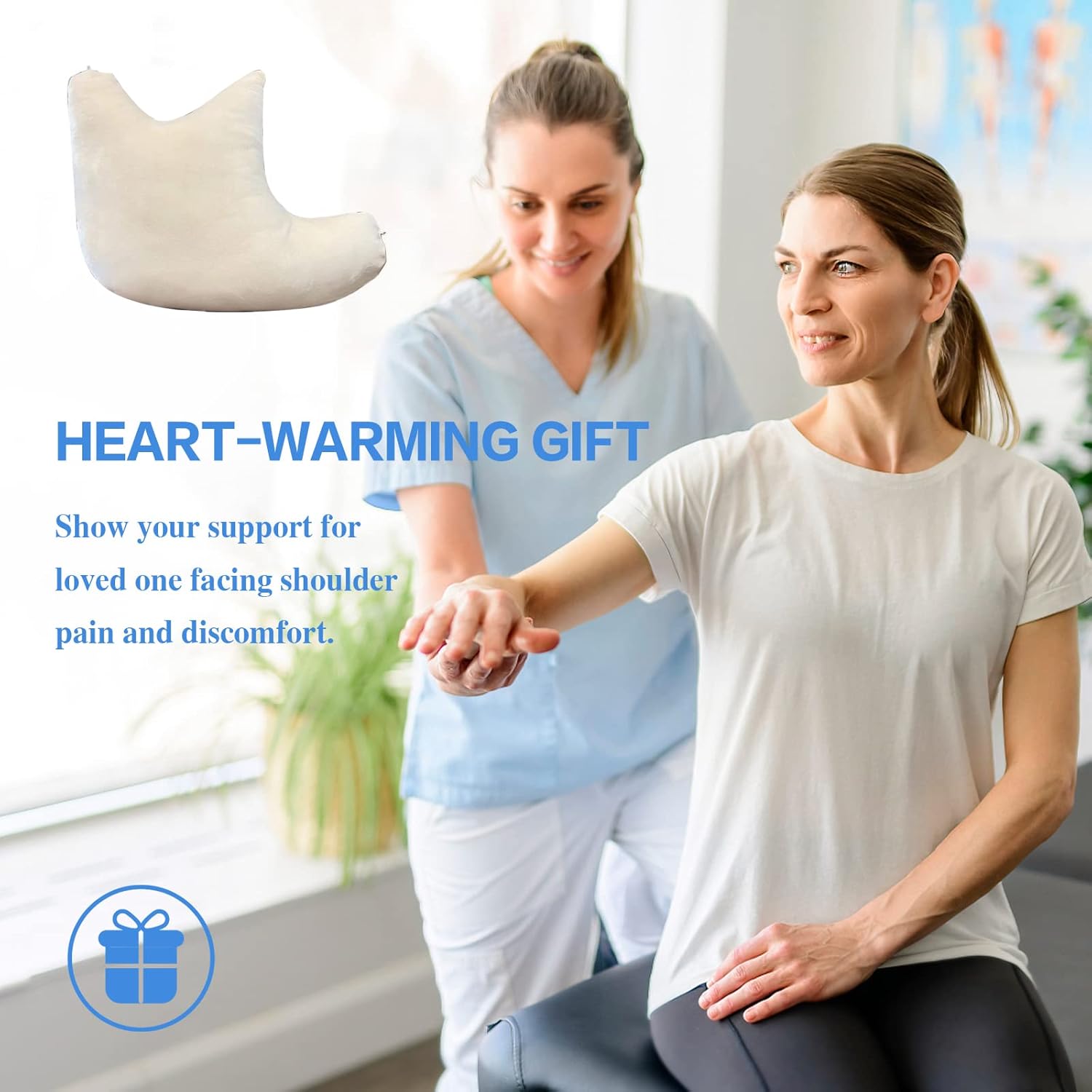 Shoulder Surgery Pillow, Ergonomic Rotator Cuff Pillow, Comfortable Post Shoulder Surgery Pillow, Adjustable Structure Provide Support, Shoulder Pain Relief (Orange, Arm & Shoulder Strap) - Image 5