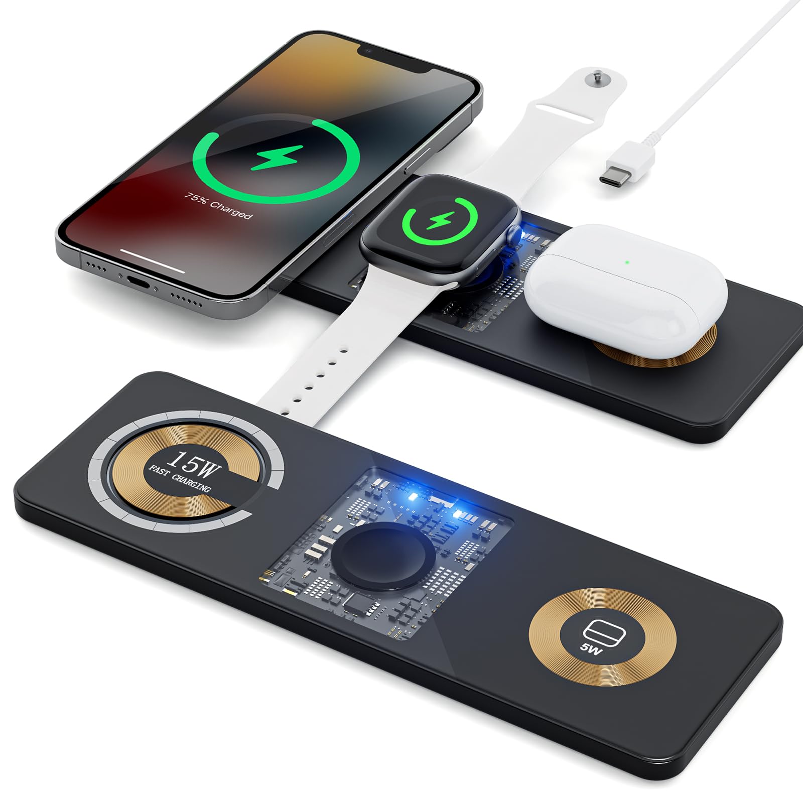 Caricabatterie Wireless, 04 Nero