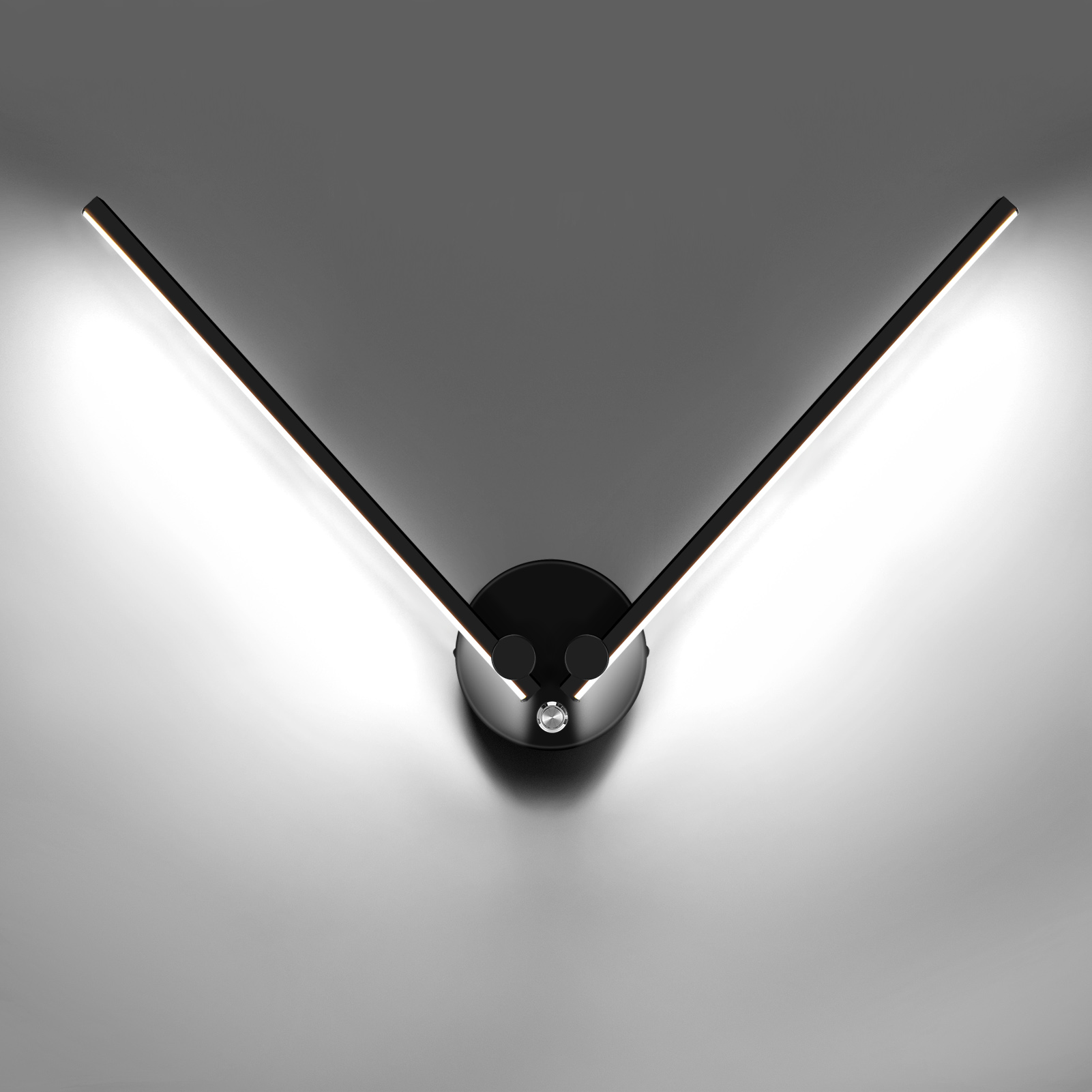 Image of Kawell 12W LED Wall Light Hardwired with Switch 300 Rotatable Arms Modern Sconce Lighting for Living Room Bedroom Hallway Indoor Energy Efficient Fixture, White 6000K