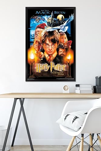 Vista 6 de Trends International Harry Potter y la piedra del hechicero de 24 x 36 pulgadas, póster de pared de una hoja, 24 x 36 pulgadas, versión enmarcada