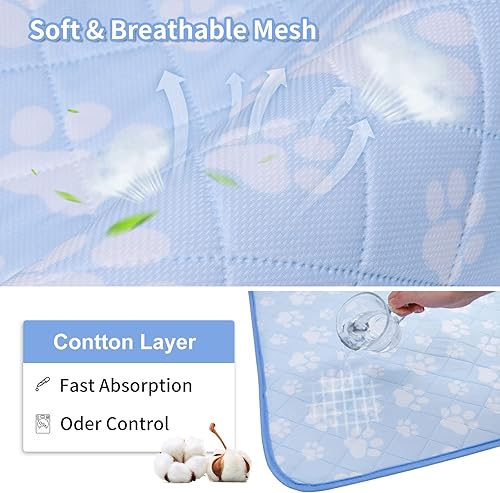 Miniatura 2 de Almohadillas gruesas lavables para orinar para perros, paquete de 2 almohadillas reutilizables de alta absorción, almohadillas de entrenamiento