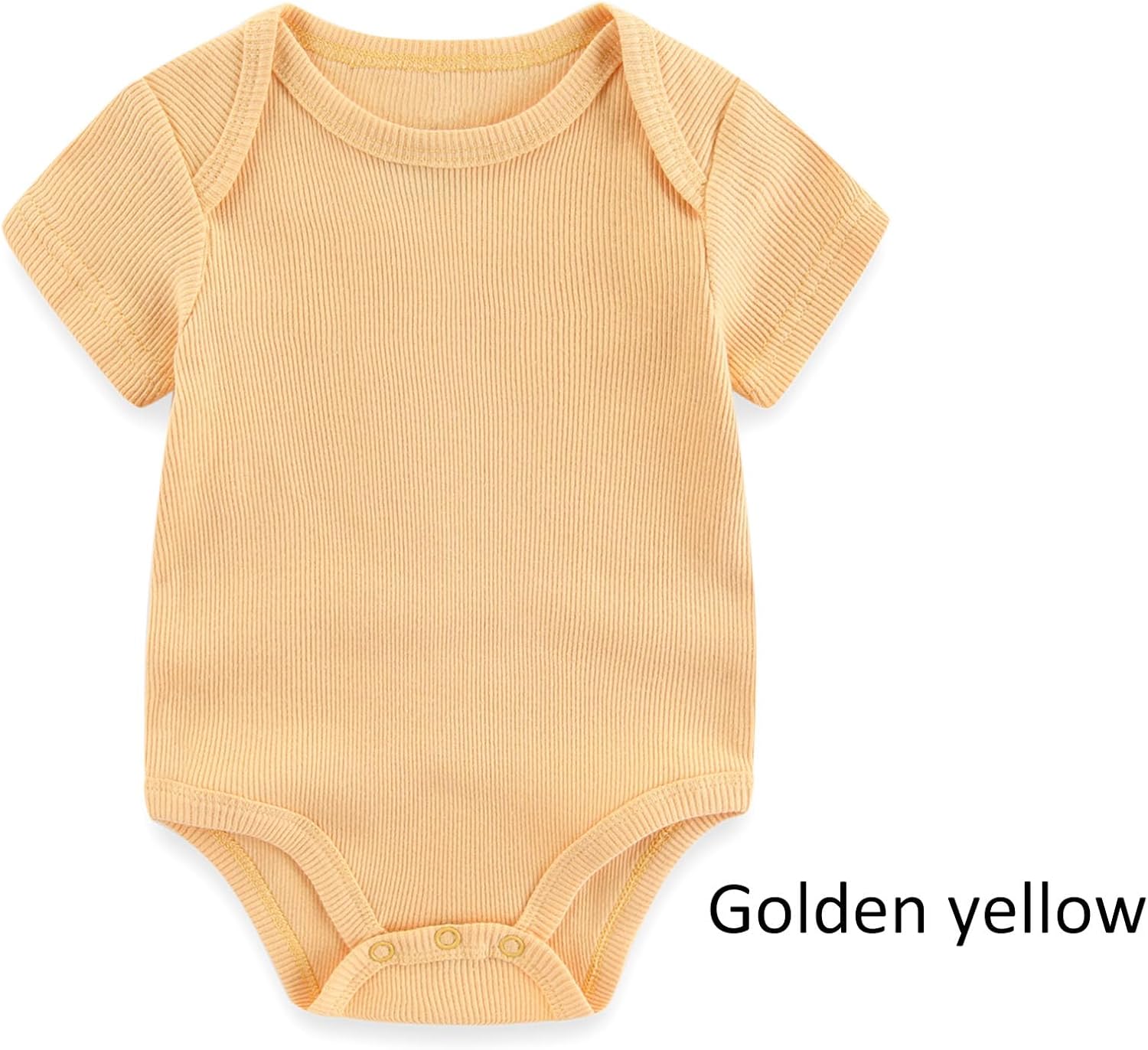 Baby Bodysuit 6 Pack Soft Mixed Ribbed Short Sleeve Romper Infant Boy Girl Clothes Set - Image 6