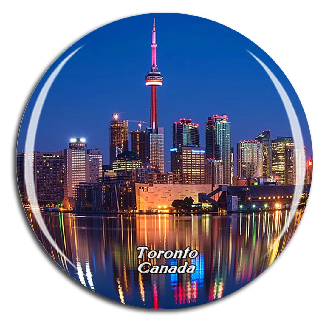 Weekino Canada Cn Tower Toronto Fridge Magnet 3D Crystal Glass Tourist City Travel Souvenir Collection Gift Strong Refrigerator Sticker