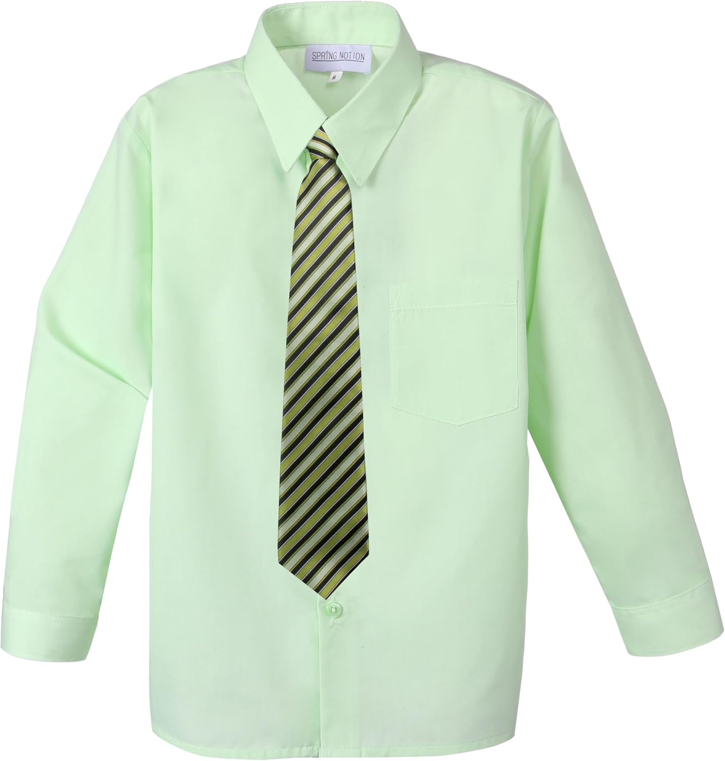 Spring Notion Boys Dress Shirt and Tie Set