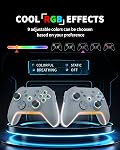 Bcofo Wireless Mobile Game Controller for iOS/iPhone/Android/Cell Phone/Switch/Laptop, Gaming Gamepad with Phone Clip for Gamers, Hall Effect Triggers, Wired PC Control, with RGB LED Lighting